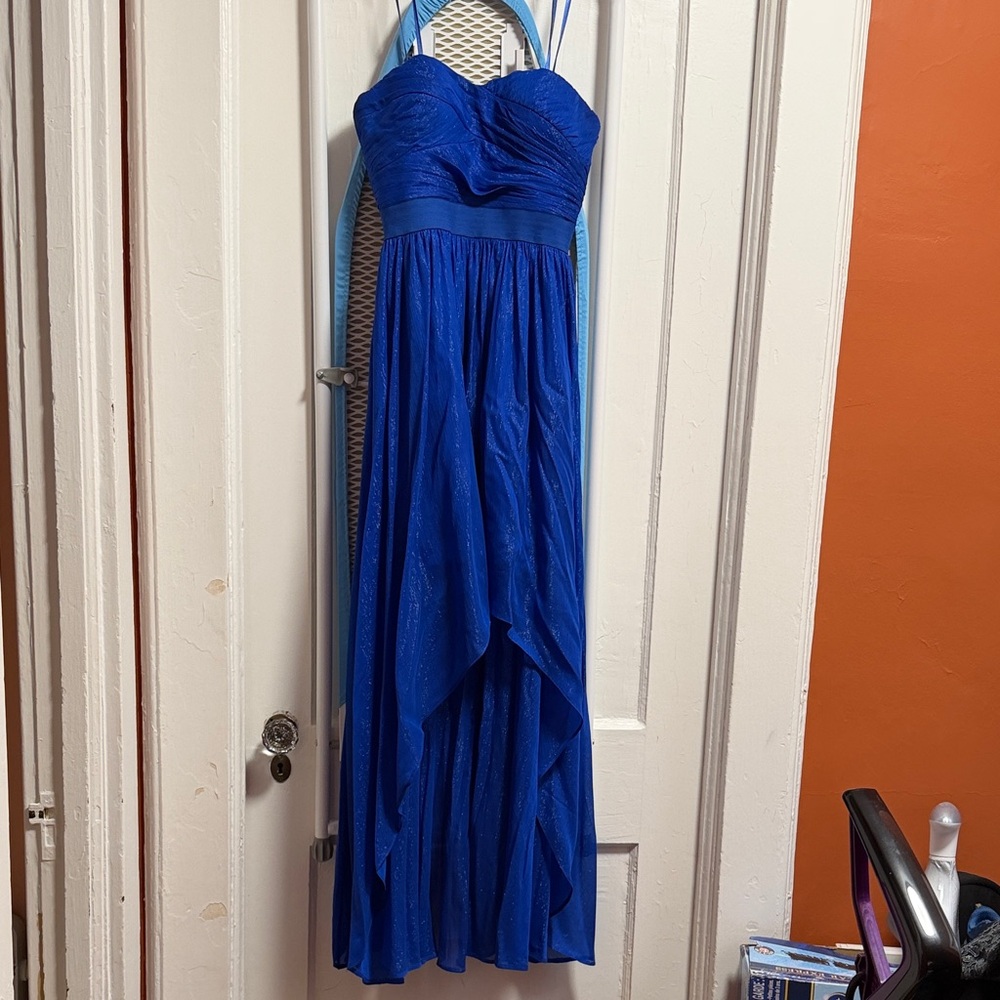 Aidan by Aidan Mattox Vibrant Blue Strapless Dress